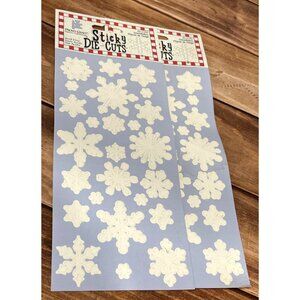 HTF Provo Craft Snowflake Sticky Die-Cuts Scrapbooking Embellishments 42-1235